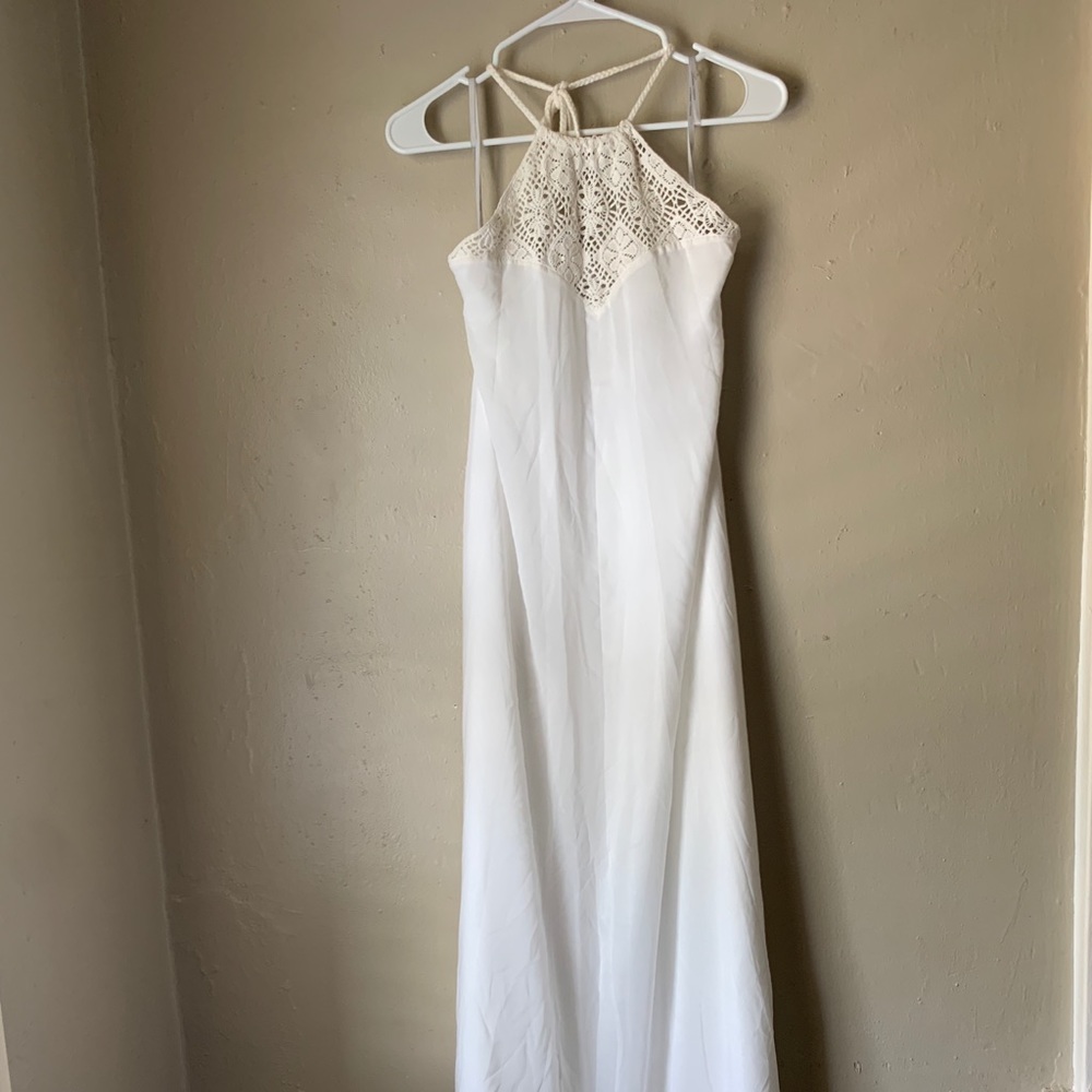 NWOT Lovers + Friends crochet neck maxi dress - XS